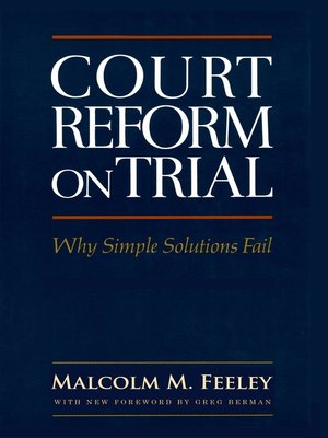 cover image of Court Reform on Trial